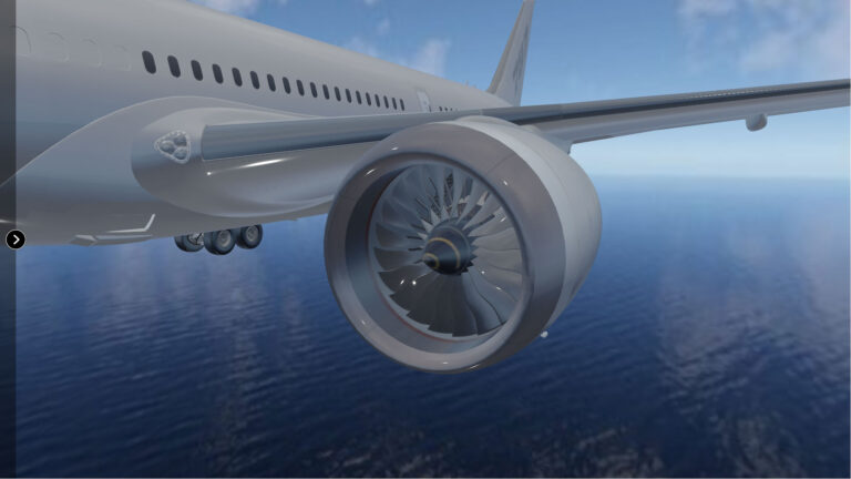 ファンブレード（B787-9 3Dオブジェクト）