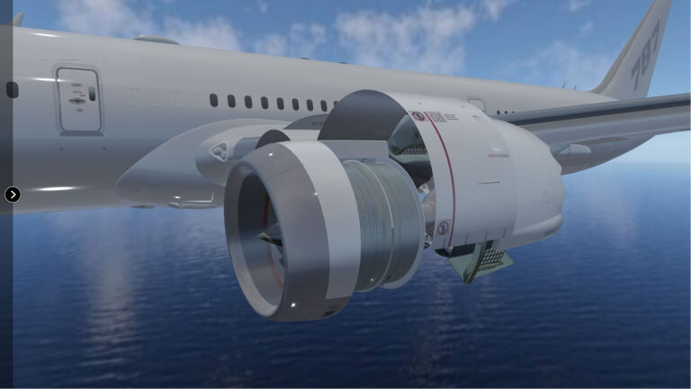 エンジンカウル（B787-9 3Dオブジェクト）