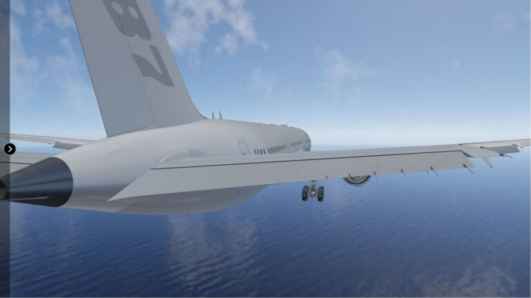 水平尾翼エレベーター（B787-9 3Dオブジェクト）