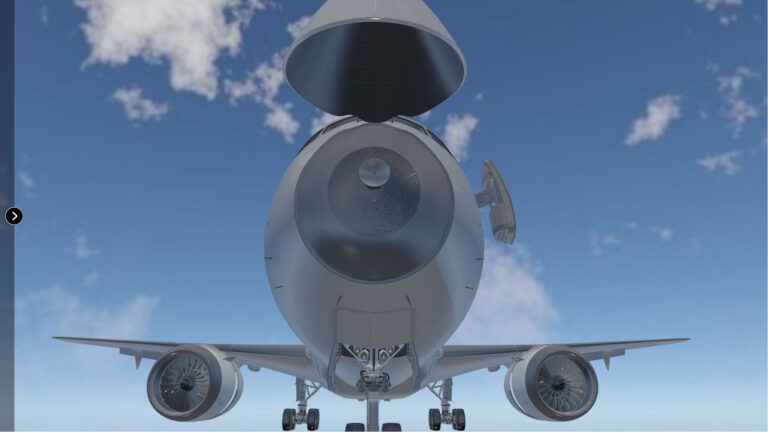 ノーズレドーム（B787-9 3Dオブジェクト）