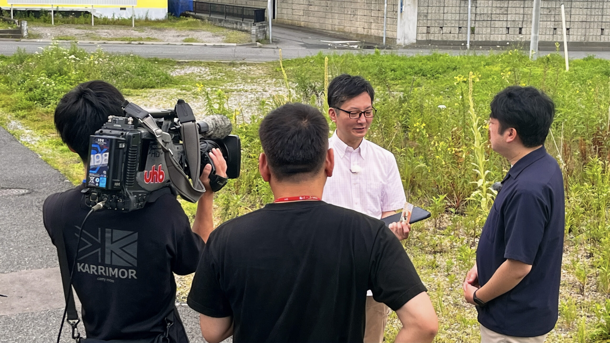 UHB北海道文化放送『みんテレ』の取材風景